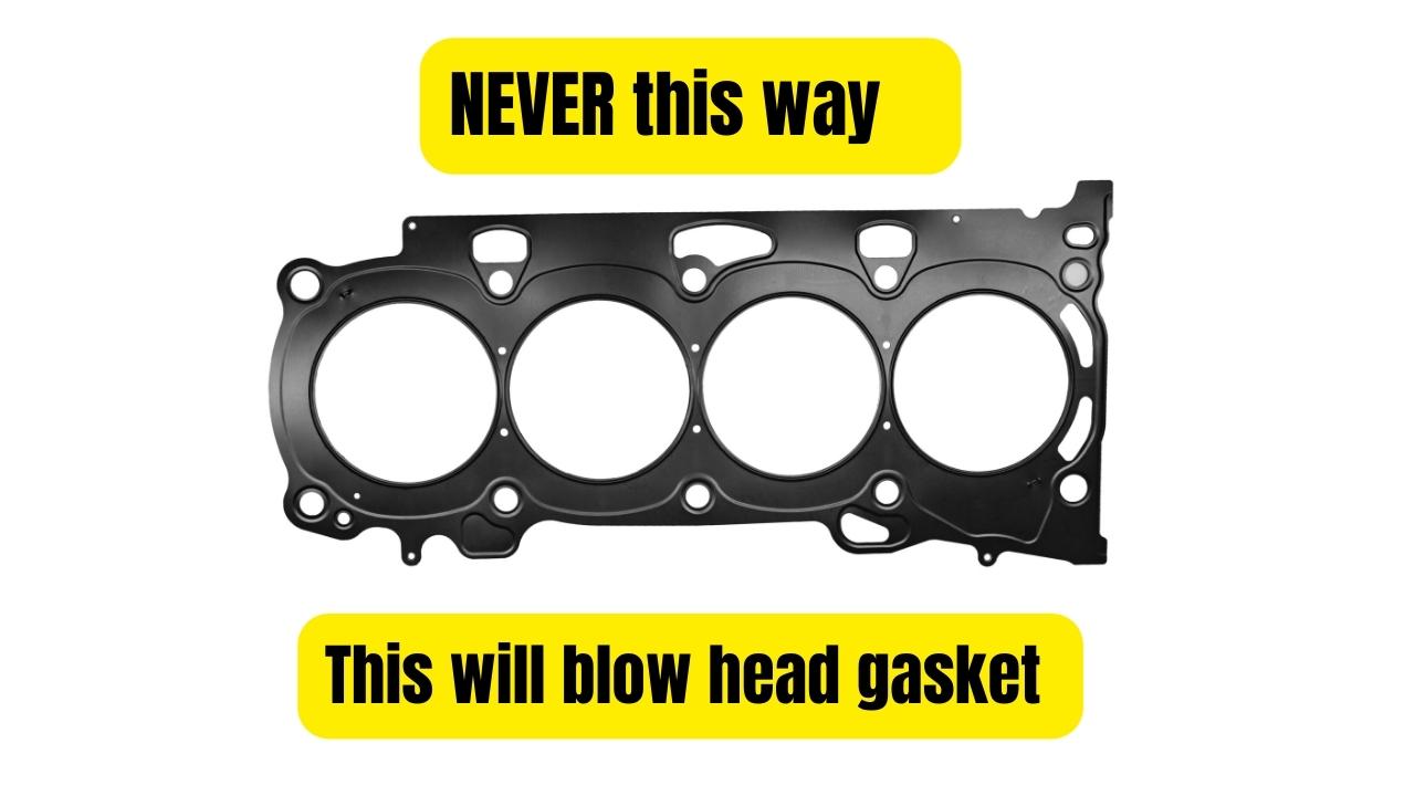 NEVER this way. This will blow head gasket Santiago Soluciones